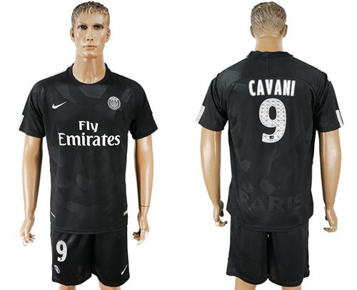 Paris Saint-Germain #9 Cavani Sec Away Soccer Club Jersey - Click Image to Close
